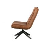 Skyler Draaifauteuil Kunstleer Cognac