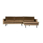 Be Pure Sofa Rodeo Chaise Longue Rechts Velvet Taupe