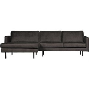 Rodeo Chaise Longue Links Zwart