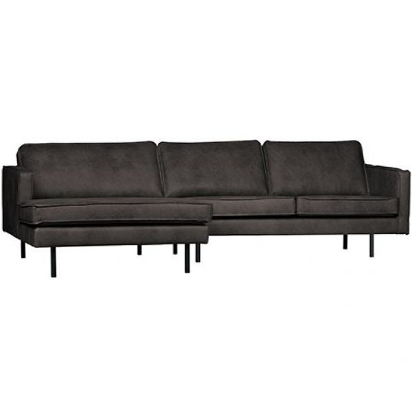 Rodeo Chaise Longue Links Zwart