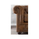 Sofa Chesterfield Edward 3-zits Vintage Bruin