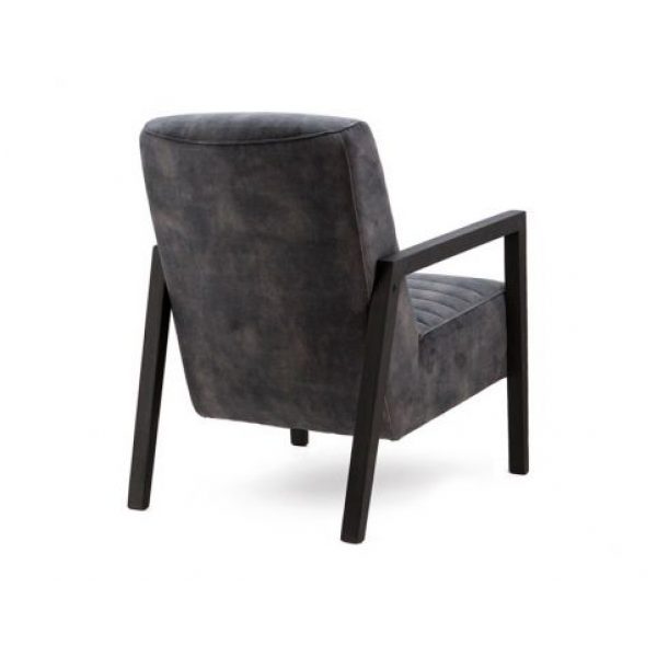 Eleonora Fauteuil Lars Velvet Antraciet