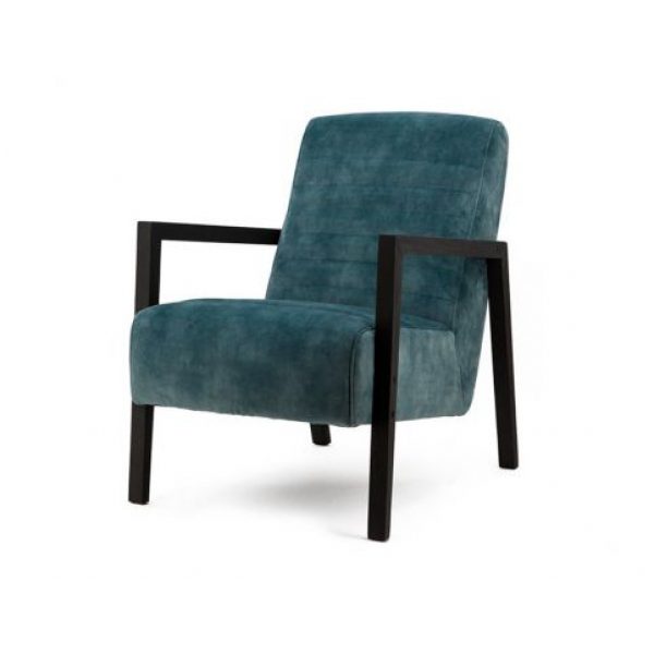 Eleonora Fauteuil Lars Velvet Blauw