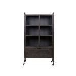 Steel Storage Vitrinekast Metaal Zwart