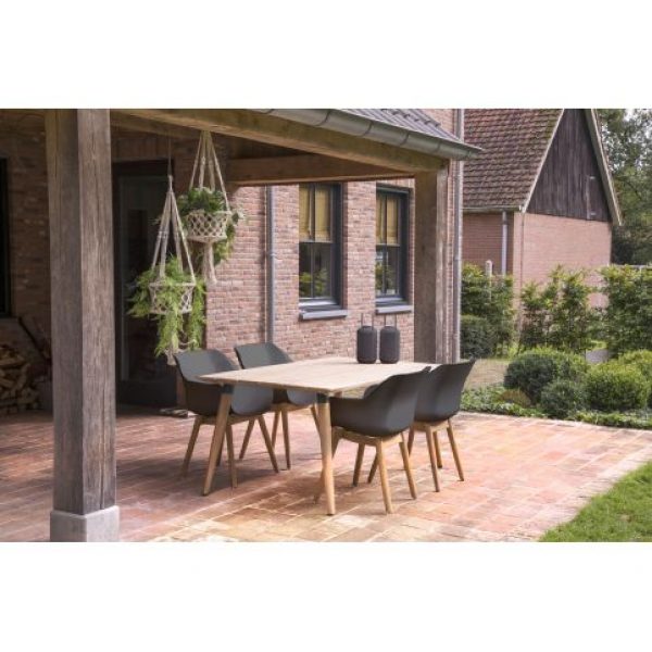 Eetkamer/tuinstoel Sophie Antraciet