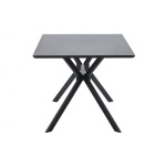 Bruno Eettafel Rechthoek Mdf Zwart 160x90cm