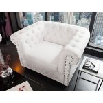 Fauteuil Chesterfield Wit