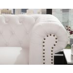 Fauteuil Chesterfield Wit