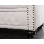 Fauteuil Chesterfield Wit
