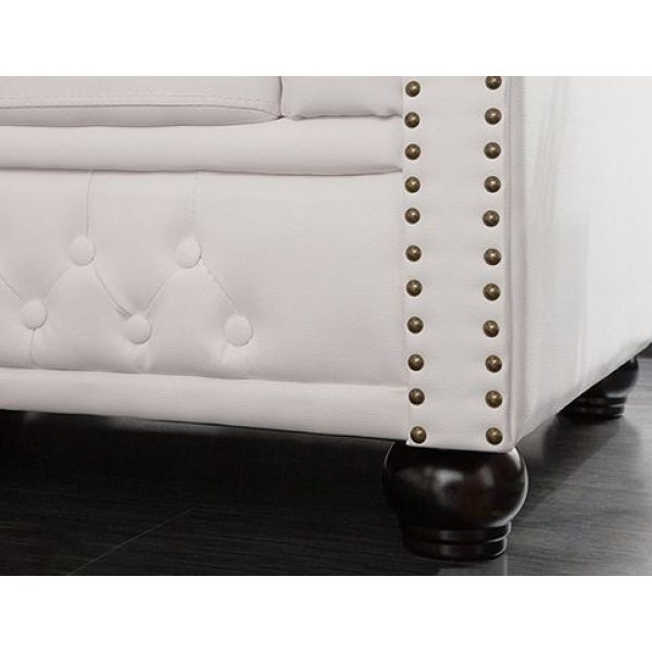 Fauteuil Chesterfield Wit
