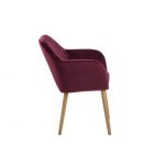 Armstoel Amalia Velours Bordeaux