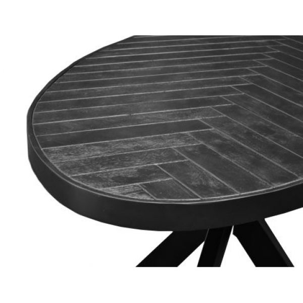 Eettafel Herringbone Ovaal 210