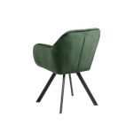 Armstoel Lola Forest Green Velvet Draaibaar