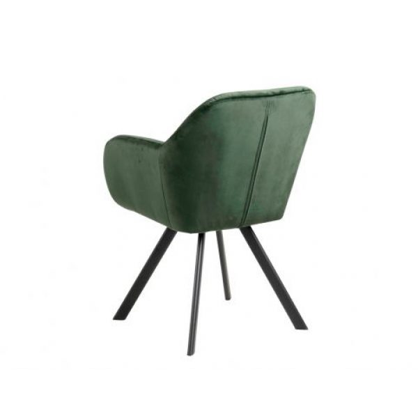 Armstoel Lola Forest Green Velvet Draaibaar