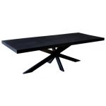 Eettafel Carleon Spider 240 Zwart Mangohout