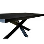 Eettafel Carleon Spider 240 Zwart Mangohout