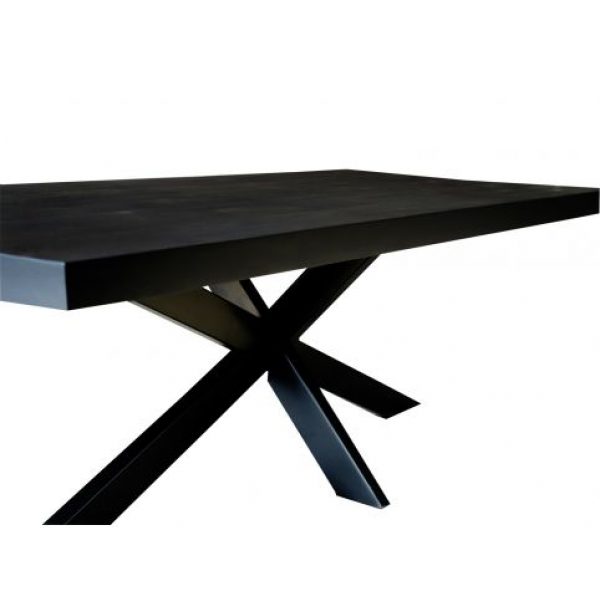 Eettafel Carleon Spider 240 Zwart Mangohout