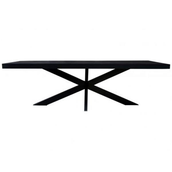 Eettafel Carleon Spider 240 Zwart Mangohout