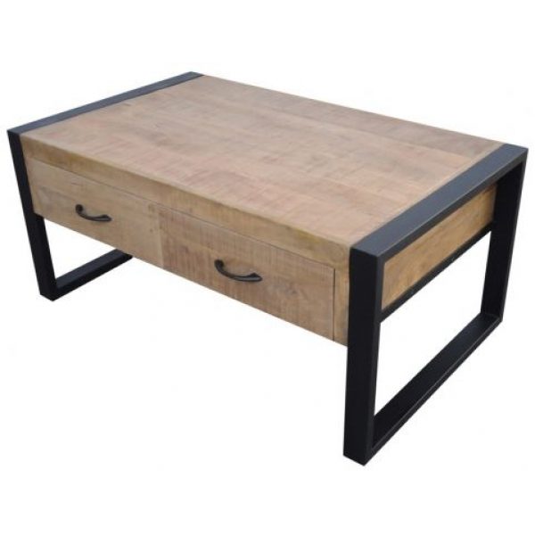 Salontafel Construction 4 lades Small Mangohout
