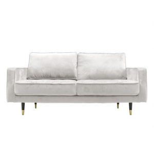 Sofa Miki 3-zits Velvet Pearl White