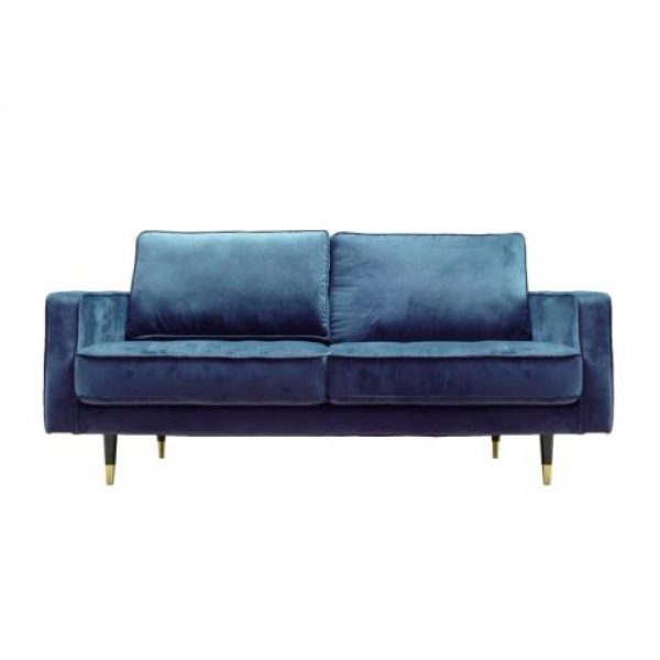 Sofa Miki 3-zits Velvet Blauw