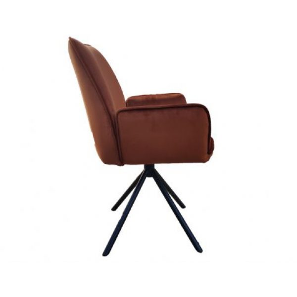 Armstoel Cor Velvet Roest