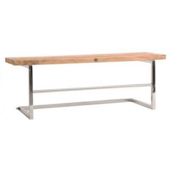 PTMD Kapstok Crook Gepolijst RVS / Hout