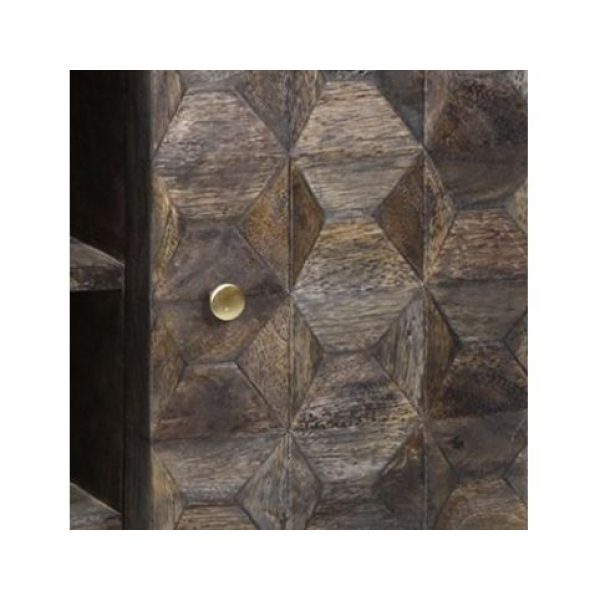 PTMD TV Meubel Alex Dark Brown Mango