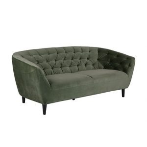 Sofa Jerry 3-zits Velvet Groen