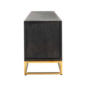 TV-dressoir Blackbone gold 4-deuren 220 (Black rustic)