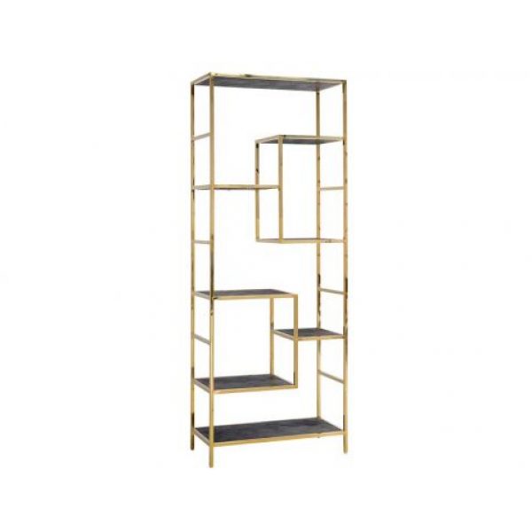 Wandkast Blackbone gold 7-planken (Black rustic)