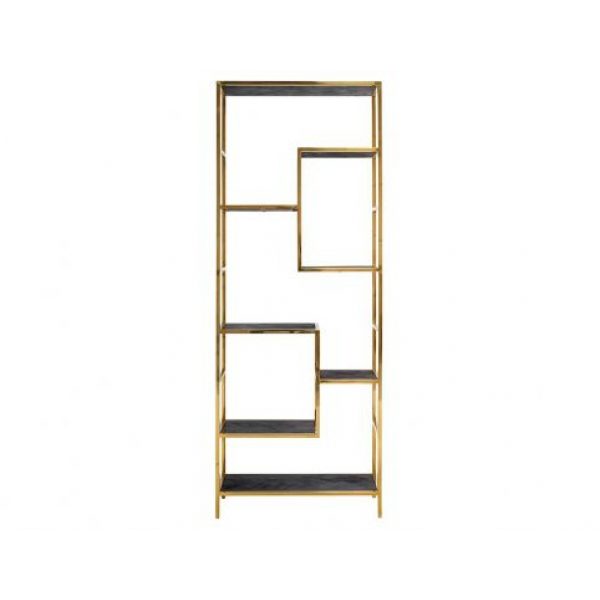 Wandkast Blackbone gold 7-planken (Black rustic)