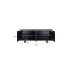 Dressoir Hunter 4-deuren (Black rustic)