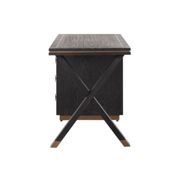 Bureau Hunter 3-laden  (Black rustic)