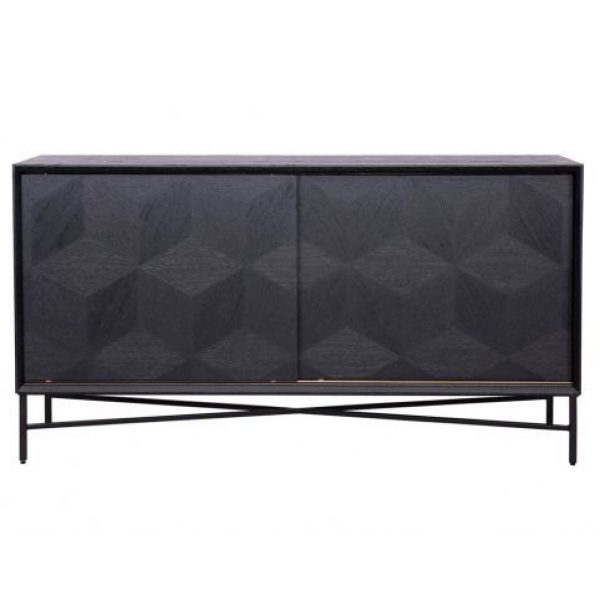 Dressoir Blax 2-schuifdeuren (Black)