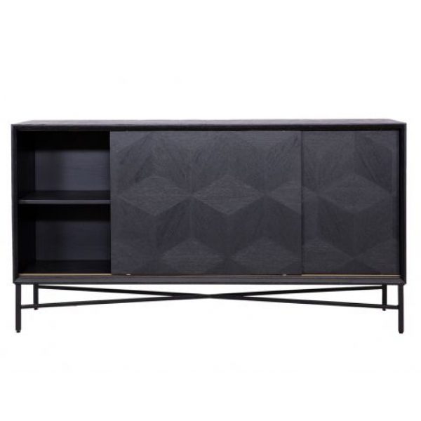 Dressoir Blax 2-schuifdeuren (Black)