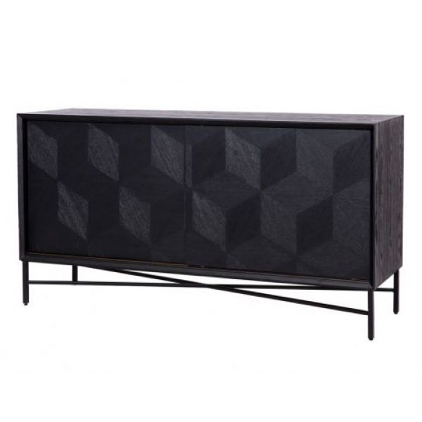 Dressoir Blax 2-schuifdeuren (Black)