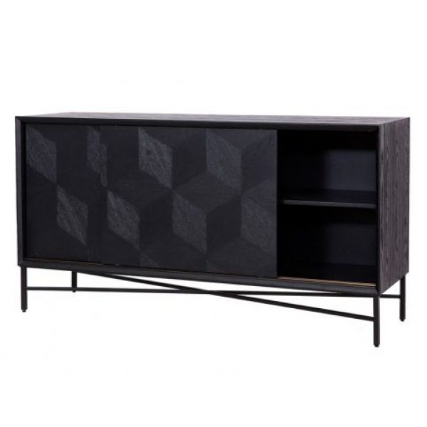 Dressoir Blax 2-schuifdeuren (Black)