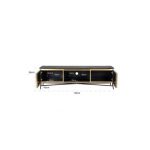 TV-Dressoir Ironville 2-deuren (Gold)