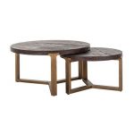 Salontafel Cromford Mill set van 2  (Brushed Gold)
