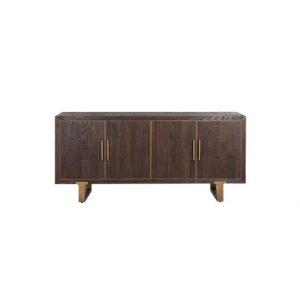 TV-dressoir Cromford Mill 4-deuren (Brushed Gold)