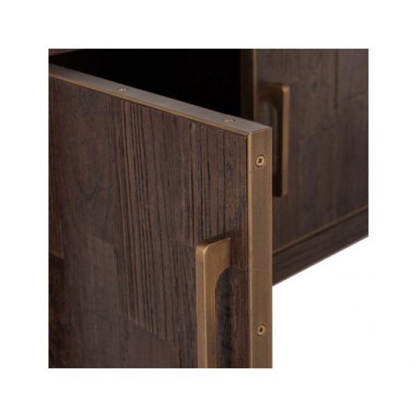 TV-dressoir Cromford Mill 4-deuren (Brushed Gold)