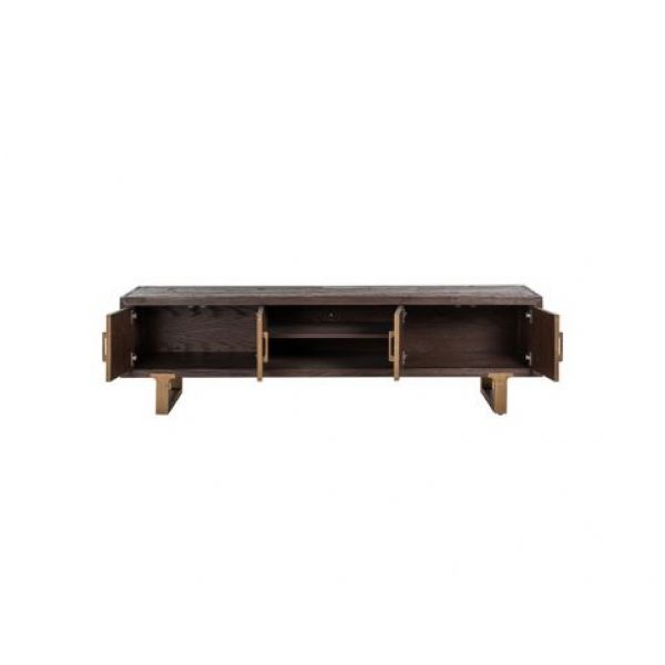 TV-dressoir Cromford Mill 4-deuren (Brushed Gold)