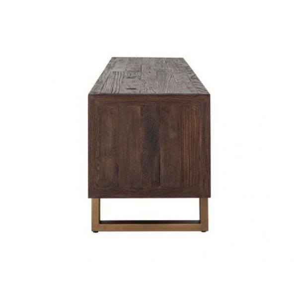 TV-dressoir Cromford Mill 4-deuren (Brushed Gold)