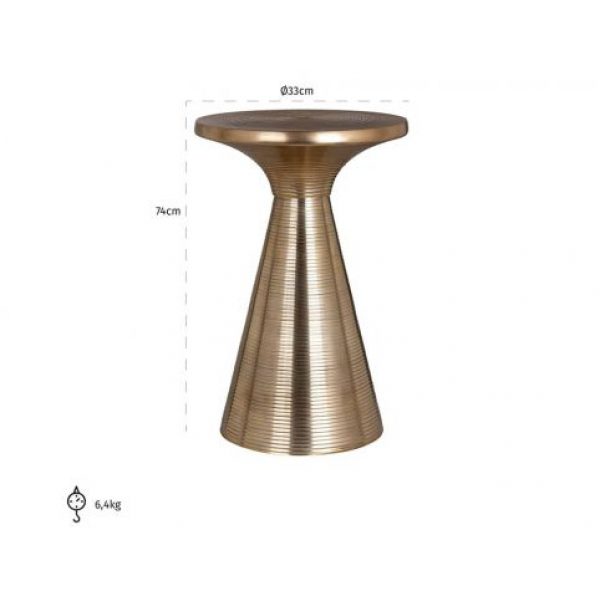 Bijzettafel Booker 32Ø (Gold)