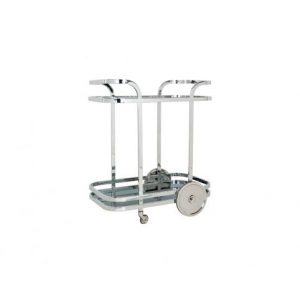 Trolley Hennesy met zwart glas (Silver)