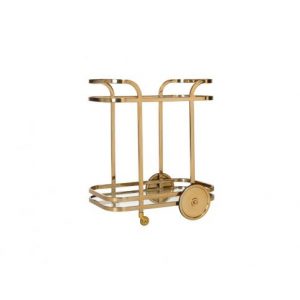 Trolley X.O. goud met glas (Gold)