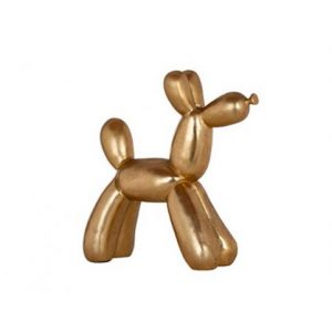 Dog deco object (Gold)