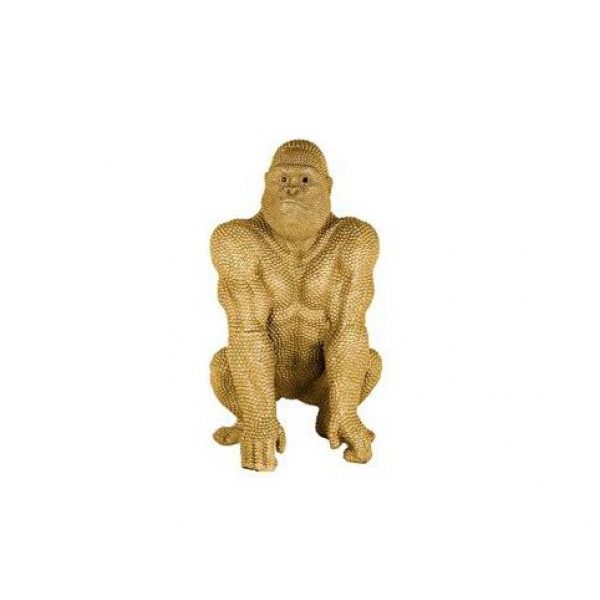 Deco object Gorilla goud klein (Gold)