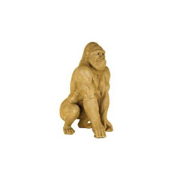 Deco object Gorilla goud klein (Gold)